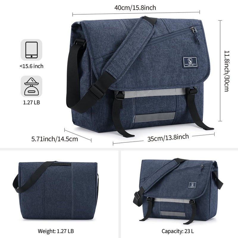 OIWAS Messenger Bag for Men, 15.6 Inch Laptop Crossbody Bags Women Casual Satchel Shoulder Bag College Travel Office Briefcase - Image 5